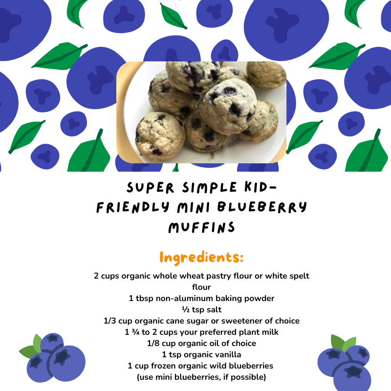 Super Simple Kid-Friendly Mini Blueberry Muffins