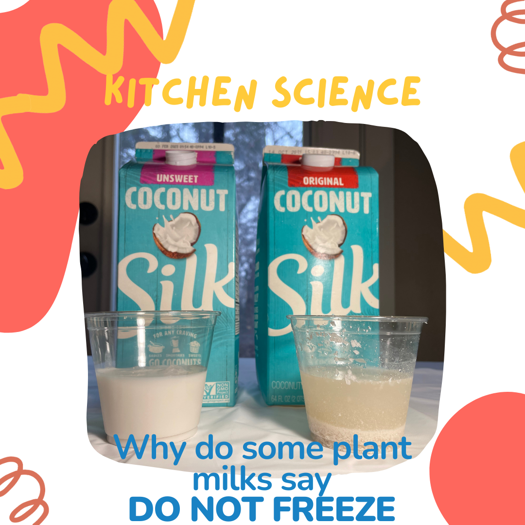 Kitchen Science Experiment: Freezing & Thawing Dairy-Free Milk